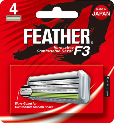 

feather F3 Fsystem Razor Triple Blade Cartridge Replacement Pack(Pack of 4)