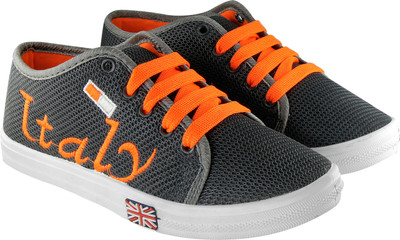 

BELLA TOES Sneakers For Women(Grey, Orange