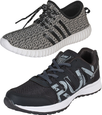 

Aero 02 Pair Combo AMG Performance Running and Canvas For Men(Multicolor, Dgrey::silver::dgrey