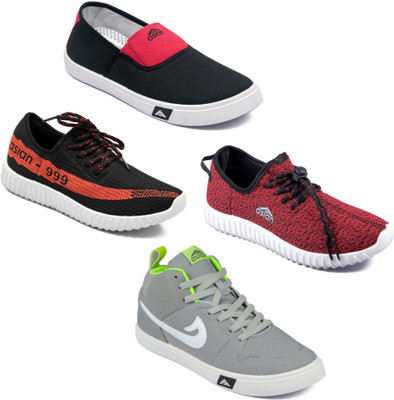 

Asian Men Casual & Running Shoes Combo Pack of 4 Casuals For Men(Multicolor