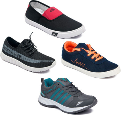 

Asian Men Casual & Running Shoes Combo Pack of 4 Casuals For Men(Multicolor