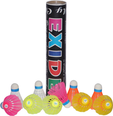 

SMT EXIDE Coloured Plastic Shuttle - Multicolor(Medium, 77, Pack of 1)
