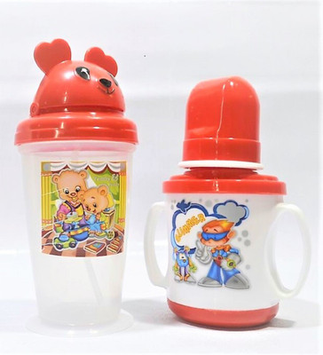 

Dolphin Baby Products Baby Sipper and Cup Combo- 250 ML & 200 ML(Red)