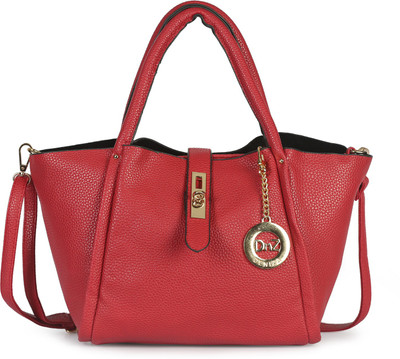 

DNZ Women Casual Red Leatherette Hand-held Bag