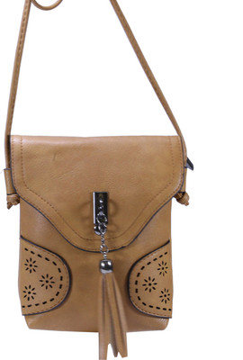 

Desence Girls Casual Tan PU Sling Bag