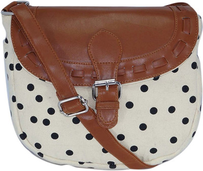 

Suprino Women Casual Black Cotton, Canvas Sling Bag