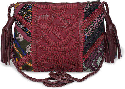

The Purple Sack Girls Evening/Party Multicolor Leatherette Sling Bag