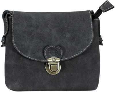 

Bulchee Women Casual Black, Grey PU Sling Bag