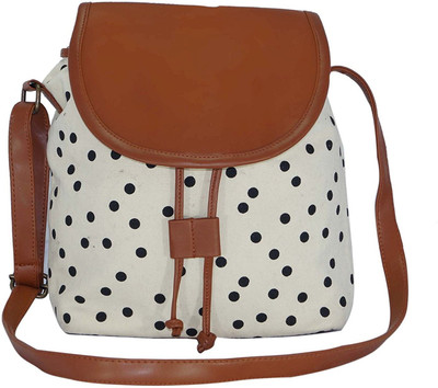 Suprino Women White, Brown Shoulder Bag Flipkart