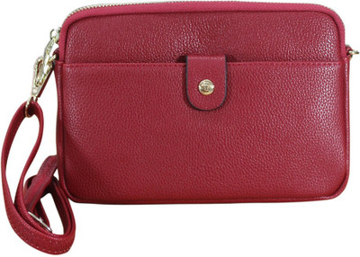 

Bulchee Women Casual Maroon PU Sling Bag