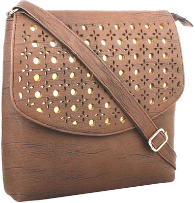 

Faslook Women Casual Brown Leatherette Sling Bag