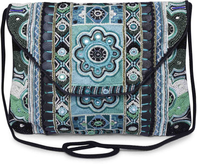 

The Purple Sack Women Casual Multicolor Canvas Sling Bag