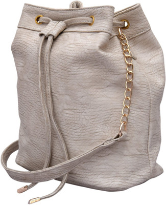 

DNZ Women Casual Beige Leatherette Sling Bag
