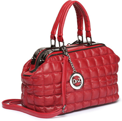 

DNZ Women Casual Red Leatherette Hand-held Bag