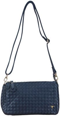 

Bulchee Women Casual Blue PU Sling Bag