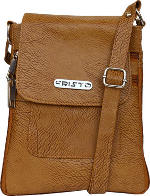 Fristo Women Casual Beige PU Sling Bag