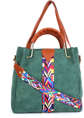 

Urbantra Women Casual Green Leatherette Hand-held Bag