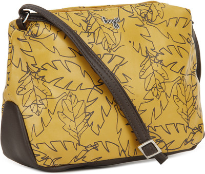 

Baggit Women Casual Yellow PU Sling Bag