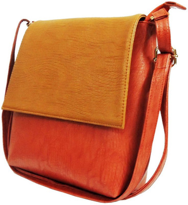

LI LEANE Hand-held Bag(Orange, Tan)