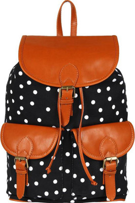

DNZ Women Casual Black, Tan Canvas, Leatherette Shoulder Bag