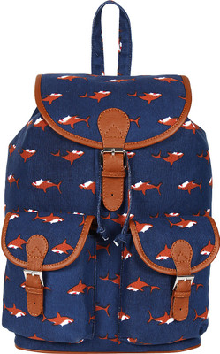 

DNZ Women Casual Blue Canvas, Leatherette Shoulder Bag