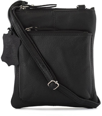 

Adamburk Men & Women Formal Black Genuine Leather Sling Bag