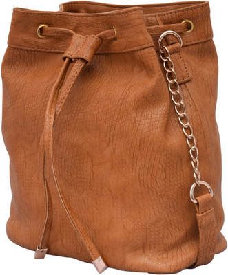

DNZ Women Casual Brown Leatherette Sling Bag