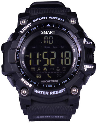 

Padraig Bluetooth Smart Watch - Waterproof smartwatch IP68 SMS Notifier Pedometer for iPhone & Android (RB EX16 BLACK FBA) Black Smartwatch(Black Strap S)