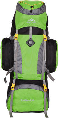 

Mount Track R16 Climate proof Trail-Head Mountain Trekking & Hiking/ Camping Backpack 80 Ltrs with Rain Cover Rucksack(Green, Backpack)