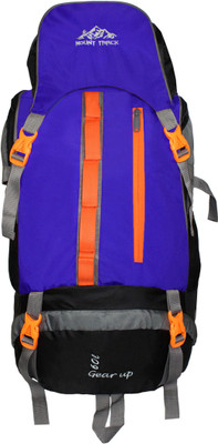 

Mount Track Gear up Rucksack, Hiking Trekking Backpack with Rain Cover Rucksack(Blue, Backpack, Neon blue