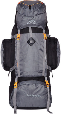 

Mount Track R16 Climate proof Trail-Head Mountain Trekking & Hiking/ Camping Backpack 80 Ltrs with Rain Cover Rucksack(Grey, Backpack)