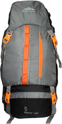 

Mount Track Gear up Rucksack, Hiking Trekking Backpack with Rain Cover Rucksack - 60 L(Grey)