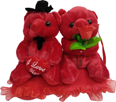 

HRDecoration Valentine Day Gift musical sound Soft teddy bear - 20 cm(Red)