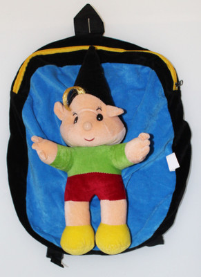 

Akshat CUTE NODDY SCHOOL BAG FOR KINDERGARTEN, PICNIC & TRAVELLING - 37 cm(Blue, Black), Black;blue