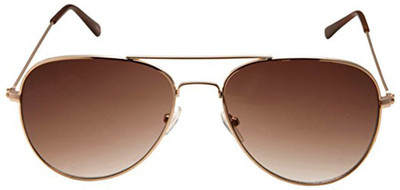 VESPL Aviator Sunglasses(For Men & Women, Brown)