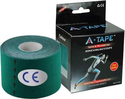 

A-TAPE Kinesiology Tape Knee, Calf & Thigh Support(Green, Dark green