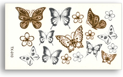 

Savii Golden And Silver Butterfly Design(Golden And Silver Butterfly Design)