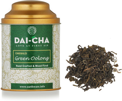 Dai-Cha DAI CHA EMERALD GREEN OLO0NG TEA Unflavoured Oolong Tea Mason Jar(100 g)