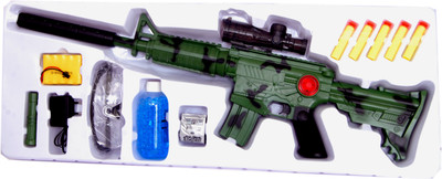 

DINAARKAN M4A7 BO WATER BULLET BURST FIGHTING GUN WITH DOUBLE MODES AND BATTERIES(Green)