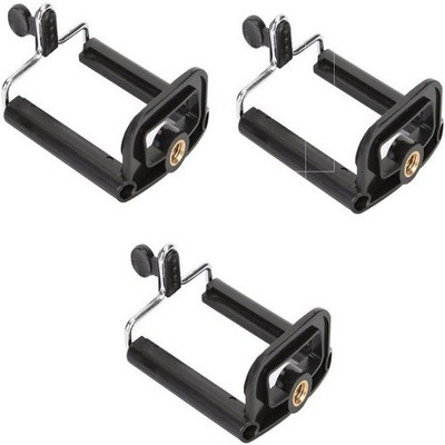 

VU4 SET OF 3PC Clip Bracket Stand Holder Adapter Mount Tripod Kit(Black, Supports Up to 500 g)