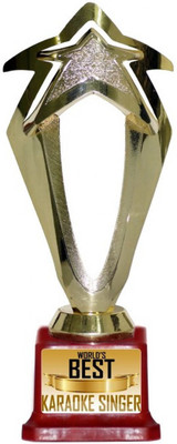 TheFlauntStore WORLDS BEST karaoke SINGER Trophy(M) available at flipkart for Rs.349