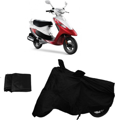 FASTEST Two Wheeler Cover for TVS(Scooty Pep+, Black)