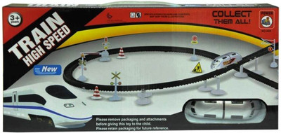 

FEMININE STYLE High Speed Metro With Flyover Track Battery Operated Train(Multicolor)