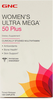 

GNC Women's Ultra Mega 50 Plus For Skin & Bone Support(120 No)