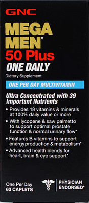 

GNC Mega Men 50 Plus One Daily Multivitamin(60 No)