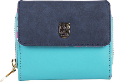 

Chumbak Women Casual Blue Fabric Wallet(5 Card Slots)