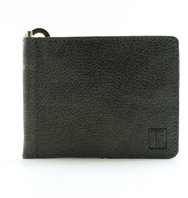 

TOFFIL Men Black Genuine Leather Money Clip(2 Card Slots)