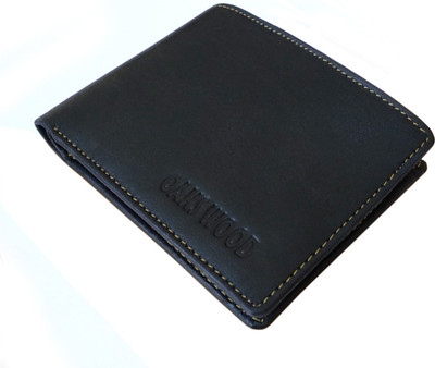 Helizest Boys Black Genuine Leather Wallet(3 Card Slots)