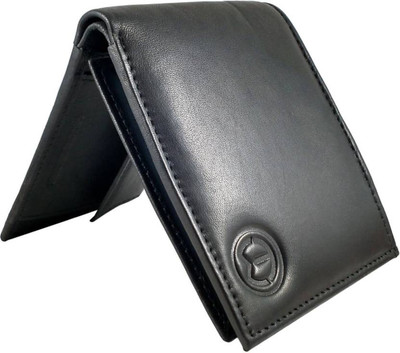 

KnW Men Black Genuine Leather Wallet(3 Card Slots)