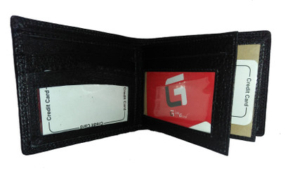 

MB STAR Men Black Genuine Leather Wallet(7 Card Slots)